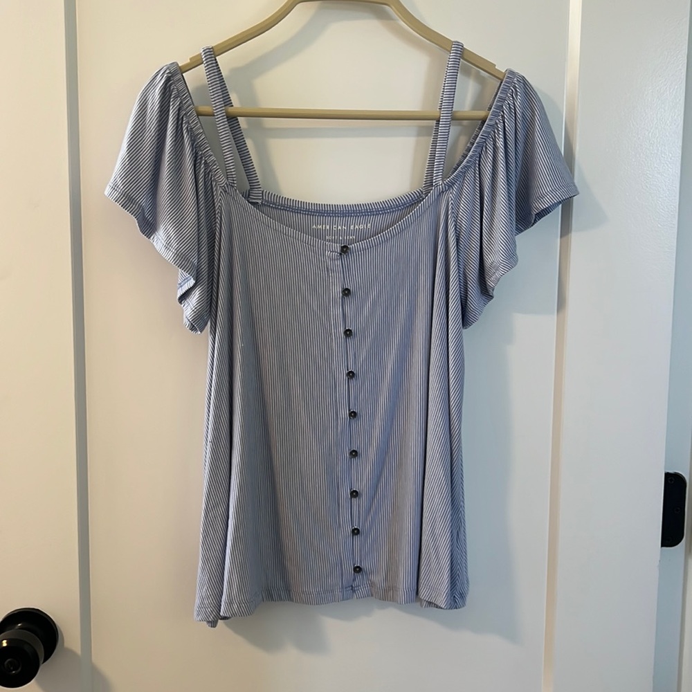 American Eagle striped top size S